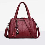 Spacious and Organized Women's Leather Handbag