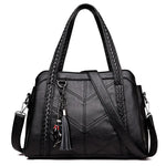 Spacious and Organized Women's Leather Handbag
