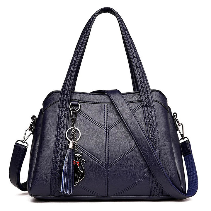 Spacious and Organized Women's Leather Handbag