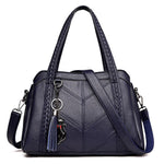 Spacious and Organized Women's Leather Handbag