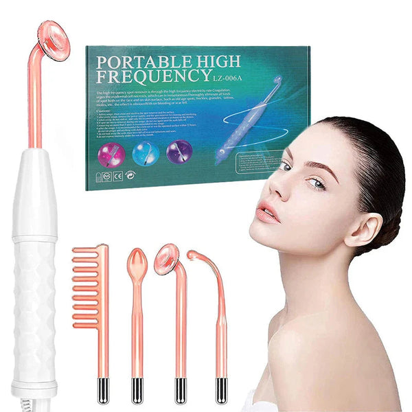High-Frequency Skin and Eye Care Wand with Ozone Technology