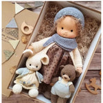 Handcrafted Waldorf Plush Doll – Soft Cotton Toy with Fabric Box | Cute & Cuddly | Perfect for Children's Birthdays & Imaginative Play