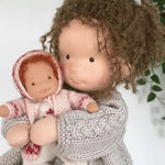Handcrafted Waldorf Plush Doll – Soft Cotton Toy with Fabric Box | Cute & Cuddly | Perfect for Children's Birthdays & Imaginative Play
