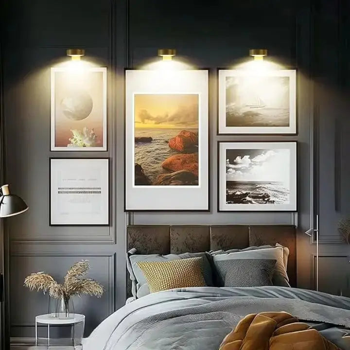 Magnetic LED Picture Light – Easy Tool-Free Setup, Dimmable, Wireless