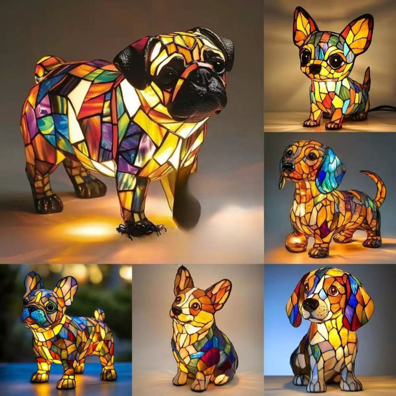 Artistic Dog Breed LED Night Lamp for Cozy Home Decor