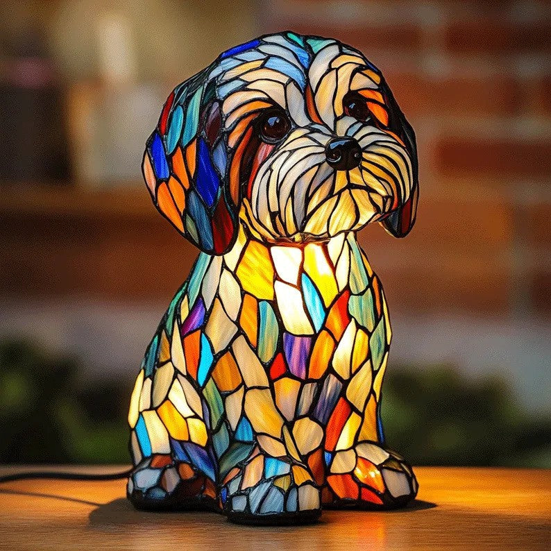 Artistic Dog Breed LED Night Lamp for Cozy Home Decor
