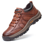 Men's Waterproof Leather Shoes with Posture Support