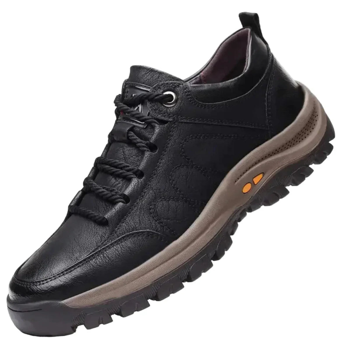 Men's Waterproof Leather Shoes with Posture Support