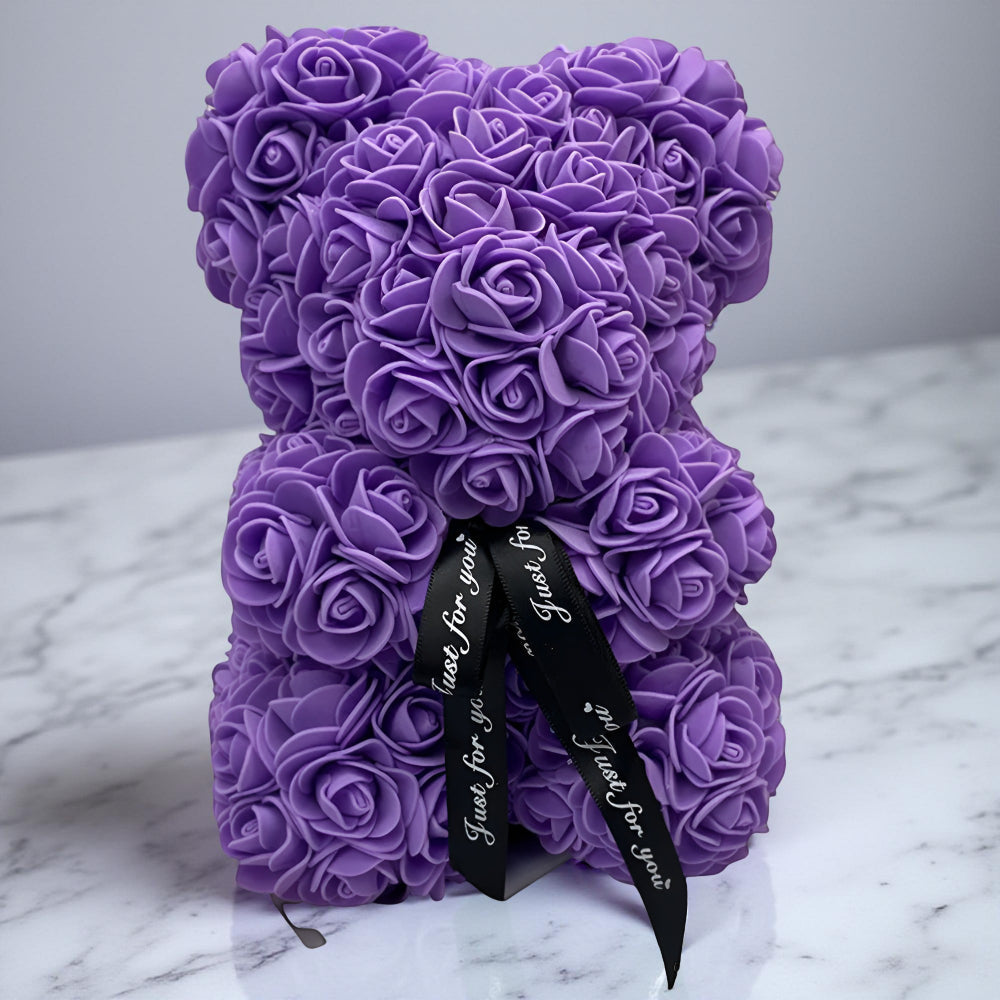 Decorative Rose Bear Gift for Special Occasions