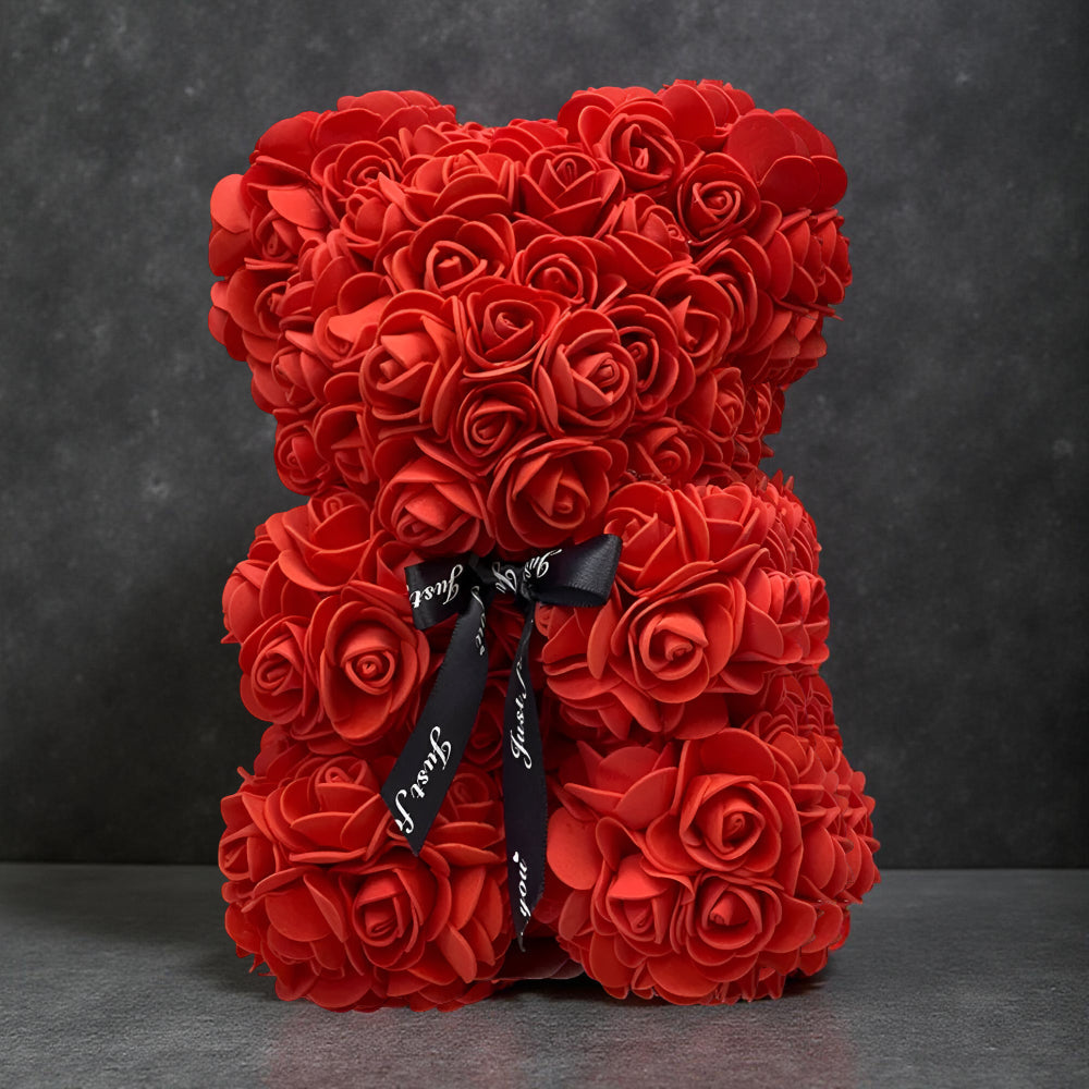Decorative Rose Bear Gift for Special Occasions
