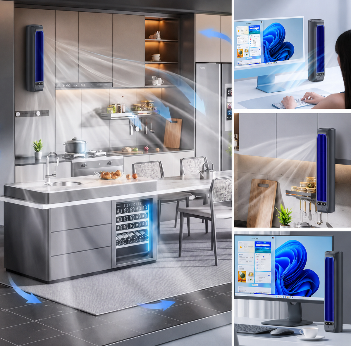 Rechargeable Wireless Wall and Table Fan