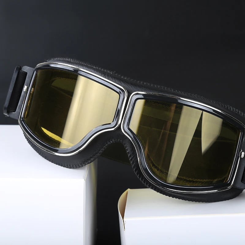 Motorcycle Goggles | UV Protection | Impact Resistant & Adjustable