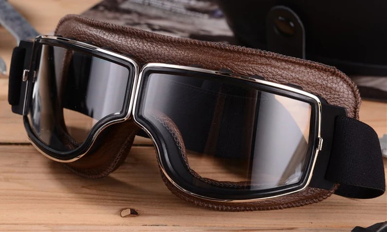 Motorcycle Goggles | UV Protection | Impact Resistant & Adjustable