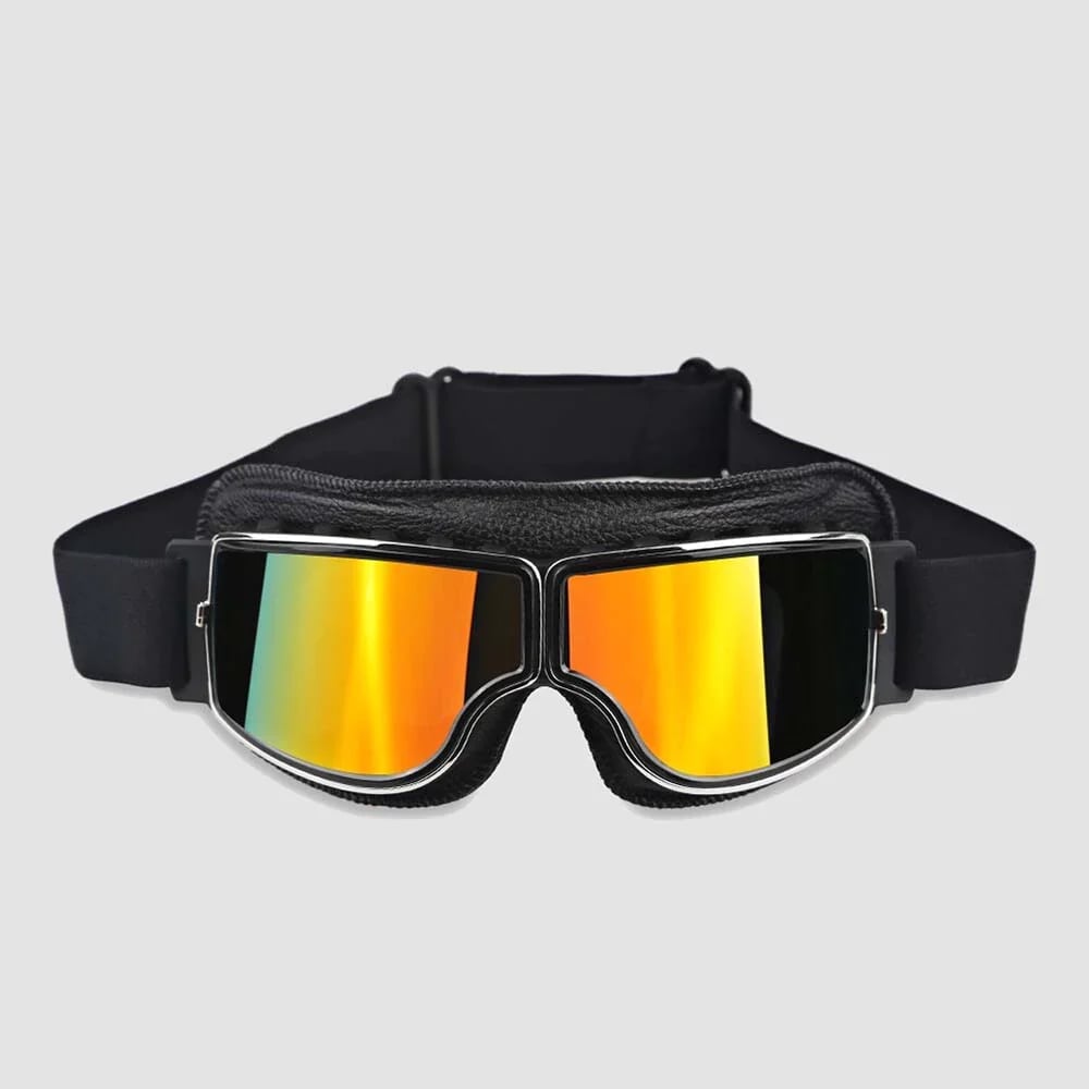 Motorcycle Goggles | UV Protection | Impact Resistant & Adjustable