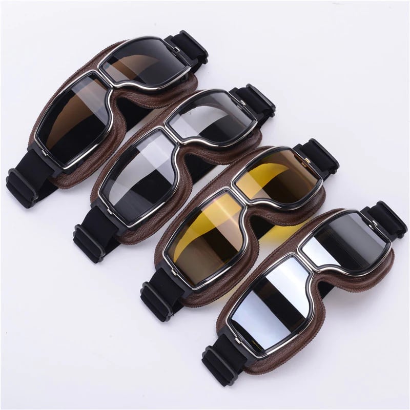 Motorcycle Goggles | UV Protection | Impact Resistant & Adjustable