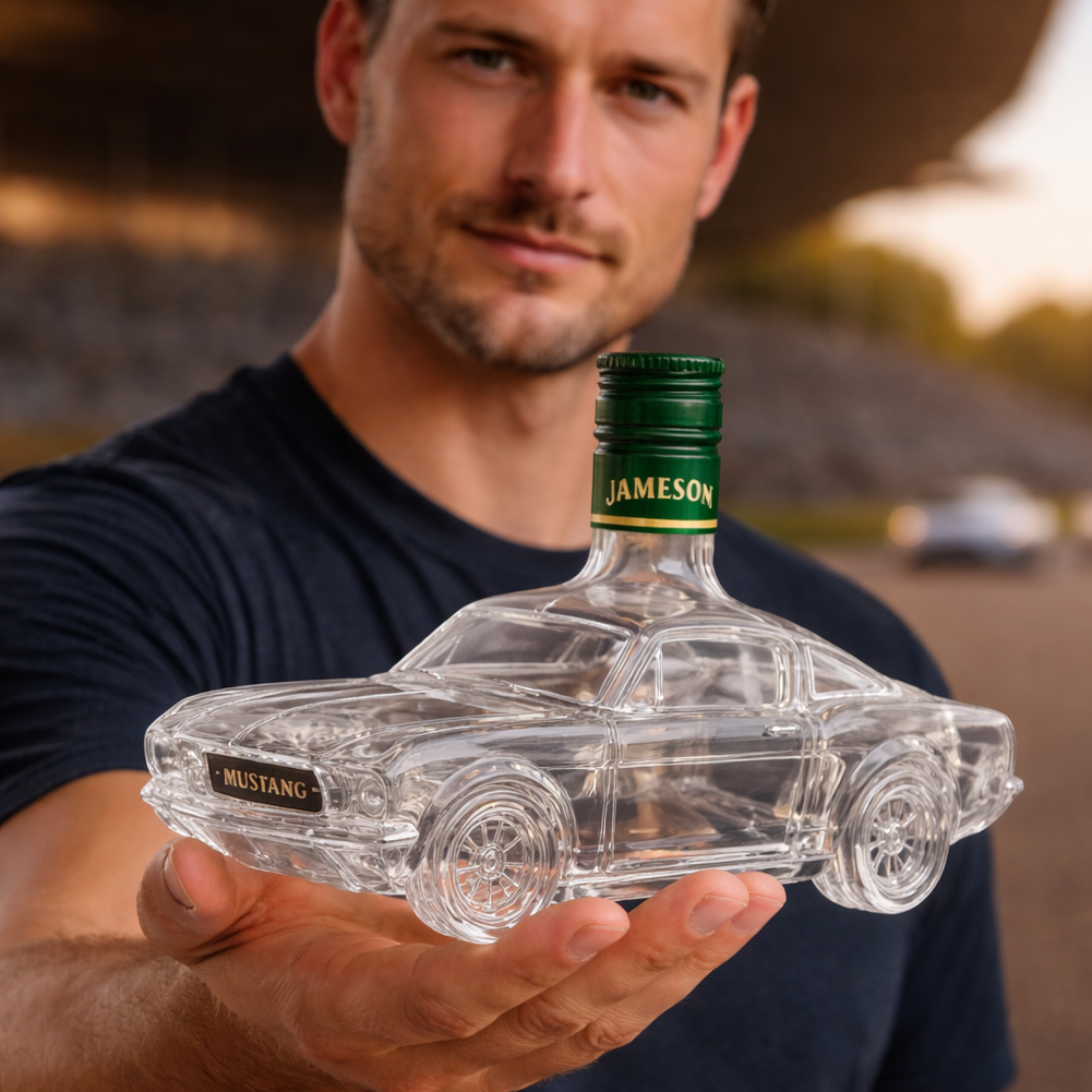 Mustang Design Whiskey Decanter | Handmade Glass