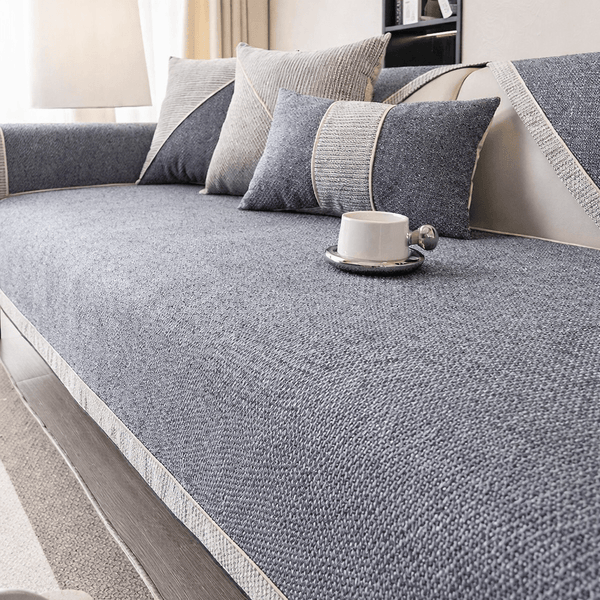Breathable Non-Slip Cotton-Linen Sofa Cover