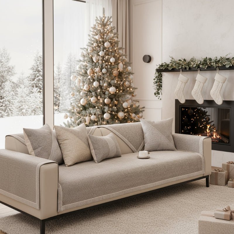 Breathable Non-Slip Cotton-Linen Sofa Cover