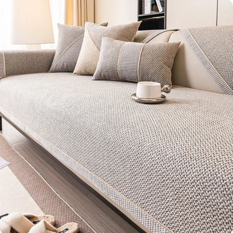 Breathable Non-Slip Cotton-Linen Sofa Cover