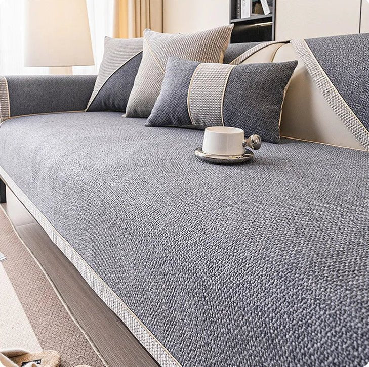 Breathable Non-Slip Cotton-Linen Sofa Cover