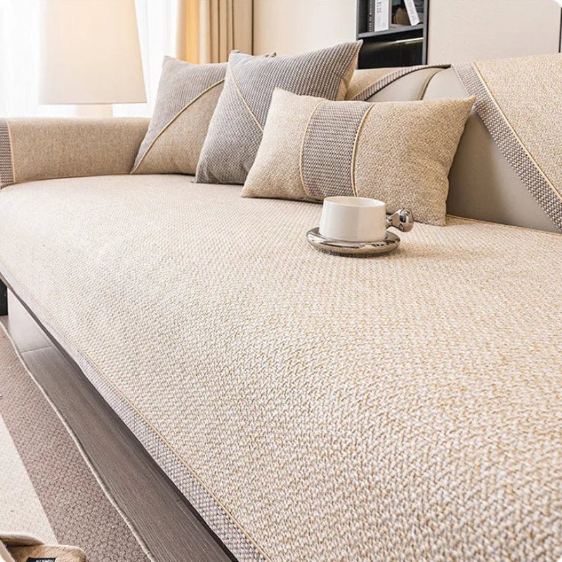 Breathable Non-Slip Cotton-Linen Sofa Cover