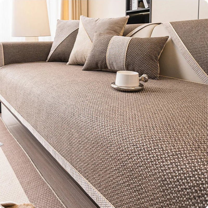 Breathable Non-Slip Cotton-Linen Sofa Cover