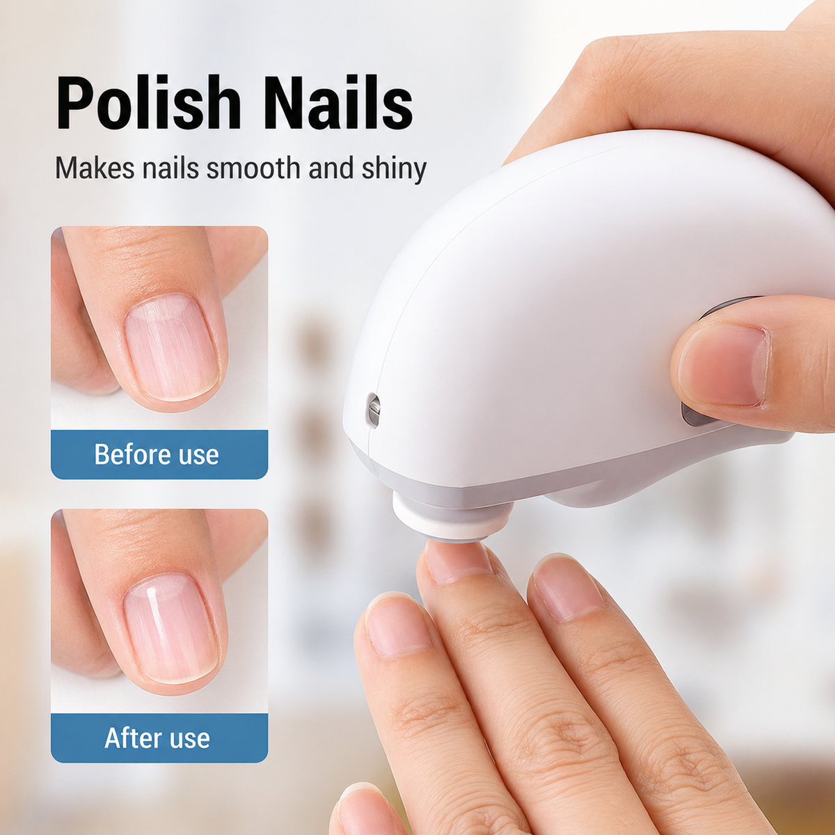 Nail Care | 3-in-1 Nail Clipper, Cutter, and Polisher