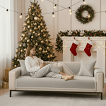 Cotton Linen Sofa Throw for Furniture Protection and Everyday Comfort