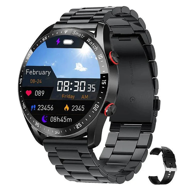 Versatile Smartwatch with Bluetooth Calling, NFC, and Health Tracking Features