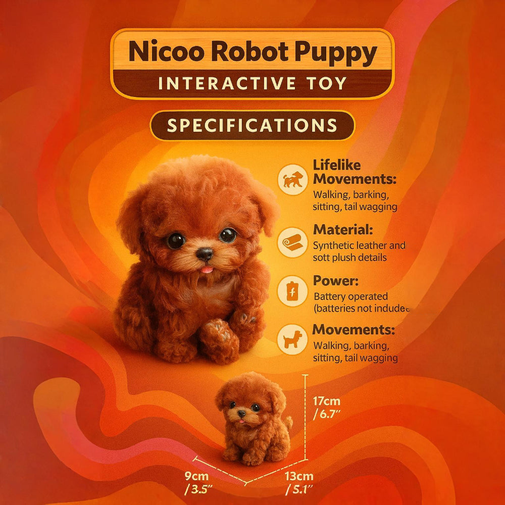 Interactive Robot Puppy Toy | Walks, Barks, and Responds