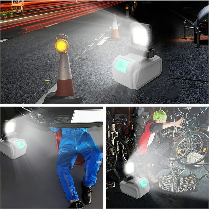 Rechargeable Work Floodlight | Battery-Compatible | COB LED | Ideal for DIY & Outdoor Use