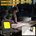 Rechargeable Work Floodlight | Battery-Compatible | COB LED | Ideal for DIY & Outdoor Use