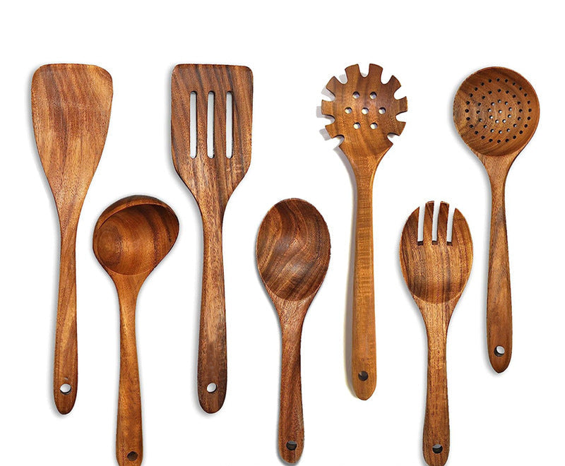 Natural Teak Wood Kitchen Set