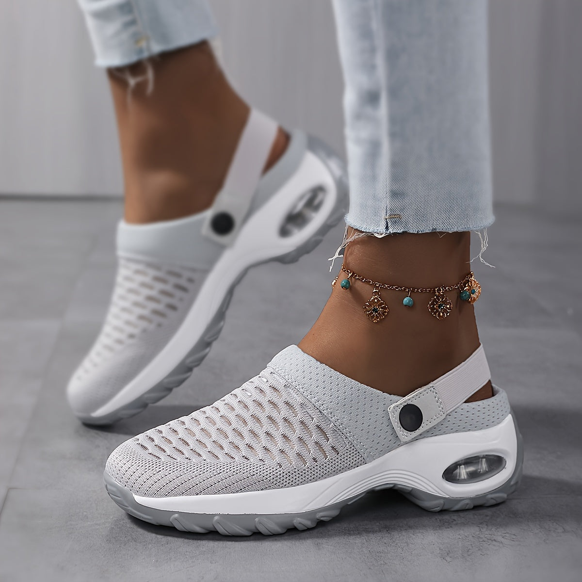 Women's Mesh Orthopedic Clogs | Air Cushioning | Non-Slip Slippers