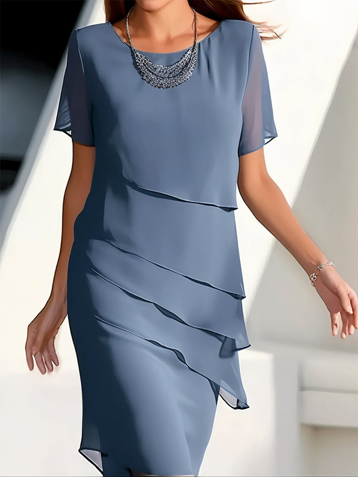 Elegant and Comfortable Chiffon Dress