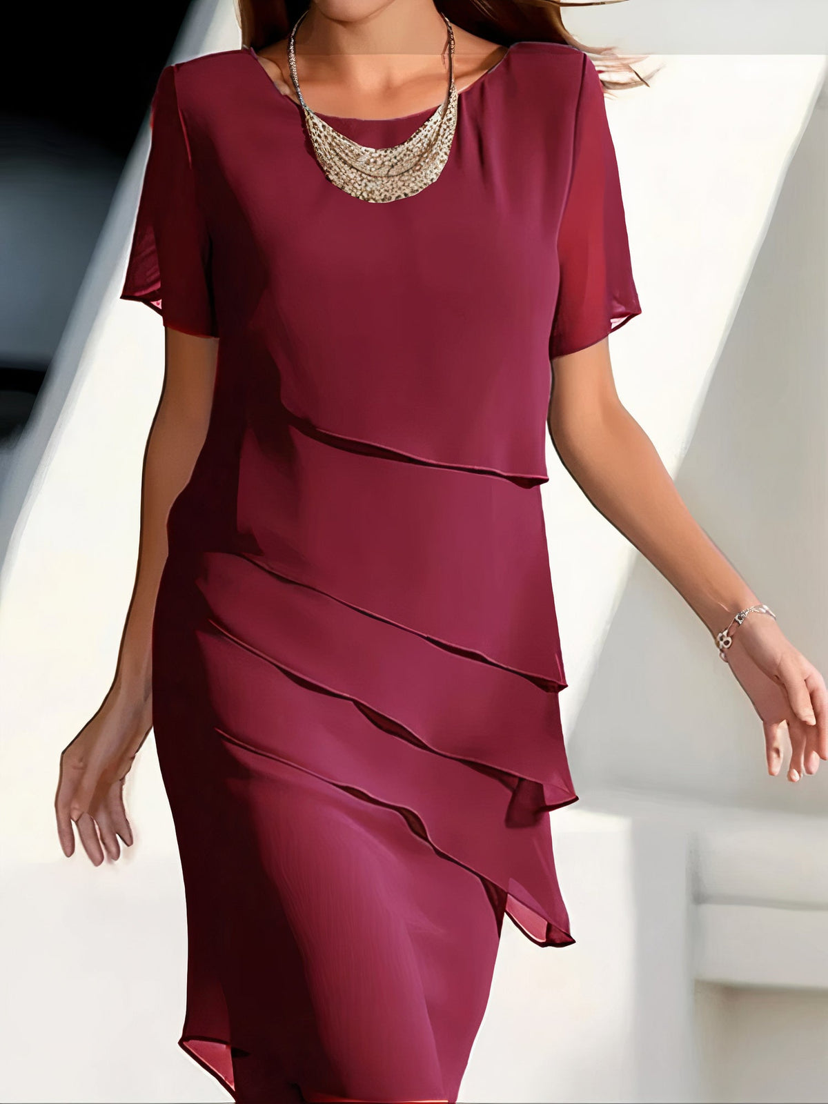 Elegant and Comfortable Chiffon Dress