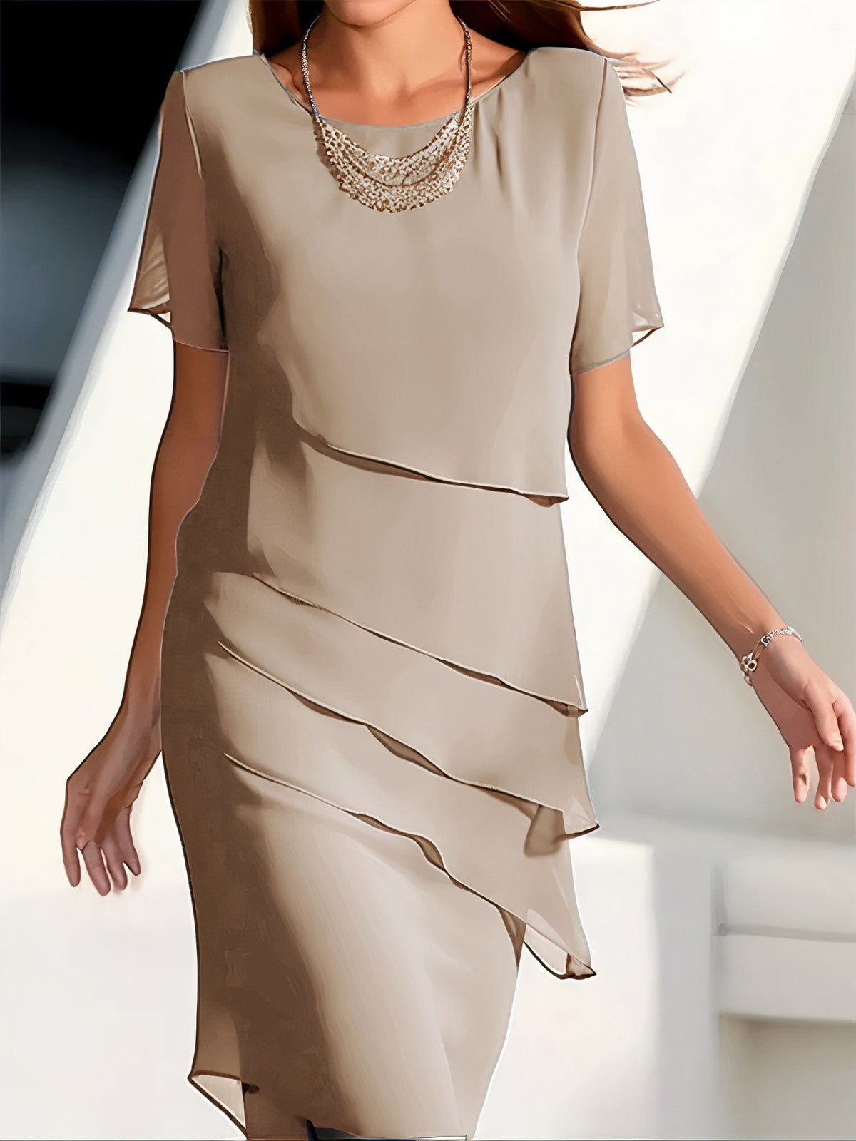 Elegant and Comfortable Chiffon Dress