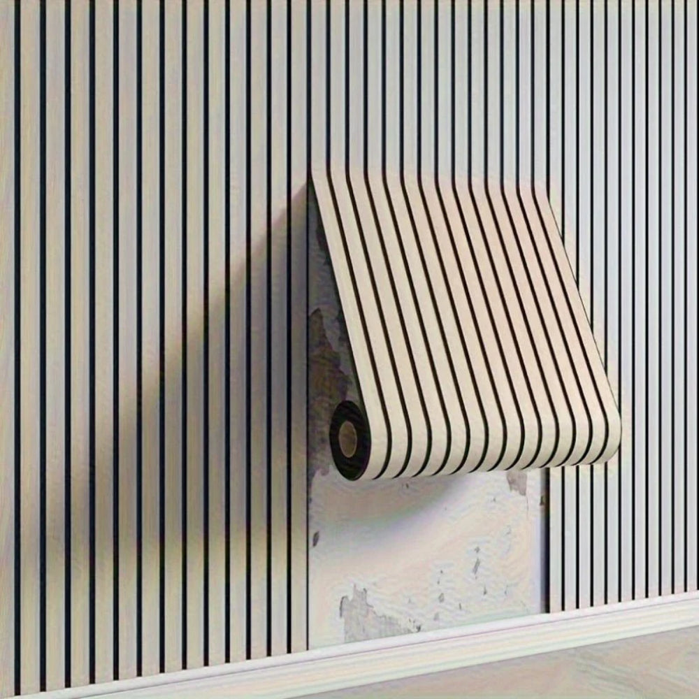 Modern 3D Self-Adhesive Wooden Wall Panels for Home Decor