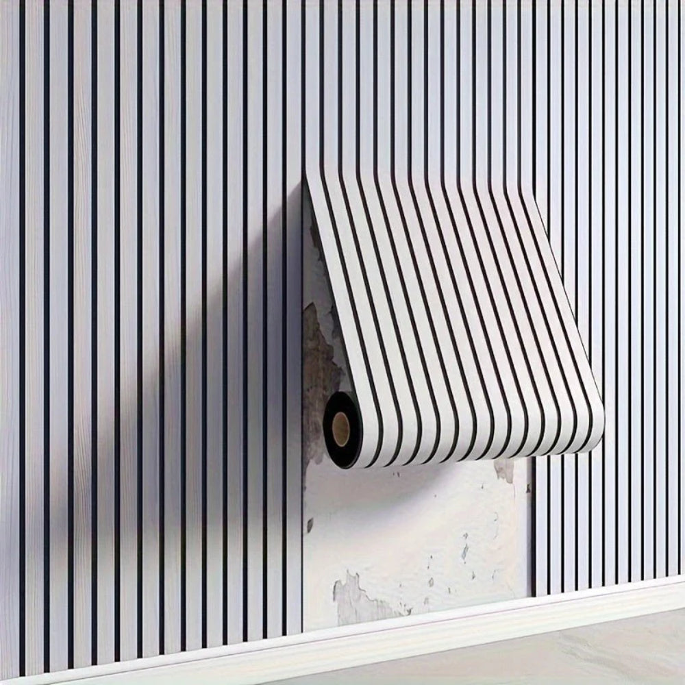 Modern 3D Self-Adhesive Wooden Wall Panels for Home Decor