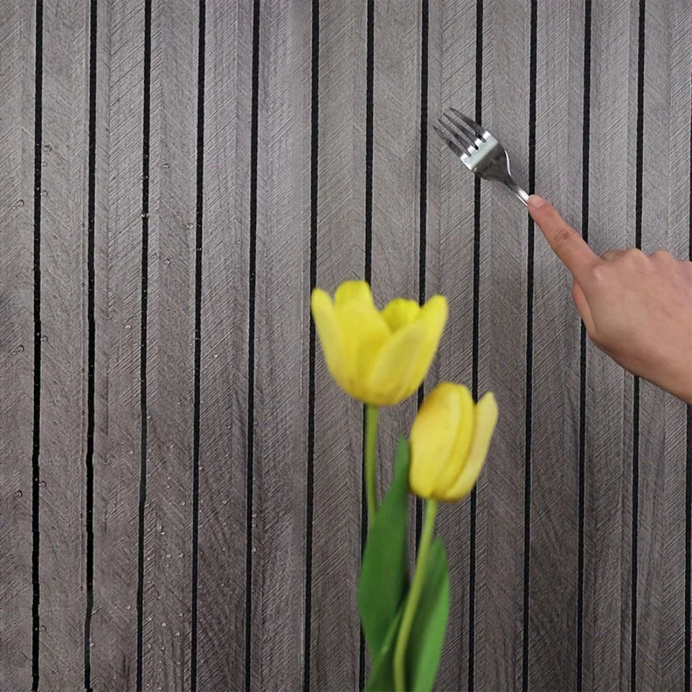 Modern 3D Self-Adhesive Wooden Wall Panels for Home Decor
