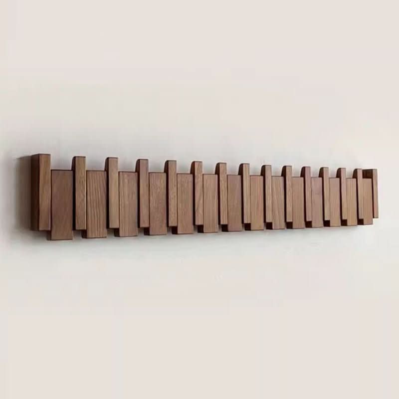 Wall Hook in Piano Design | Handmade Wood | Natural Finish