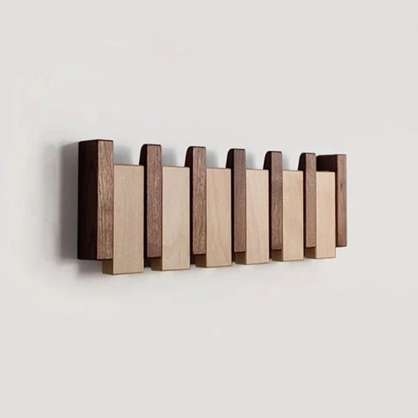 Wall Hook in Piano Design | Handmade Wood | Natural Finish