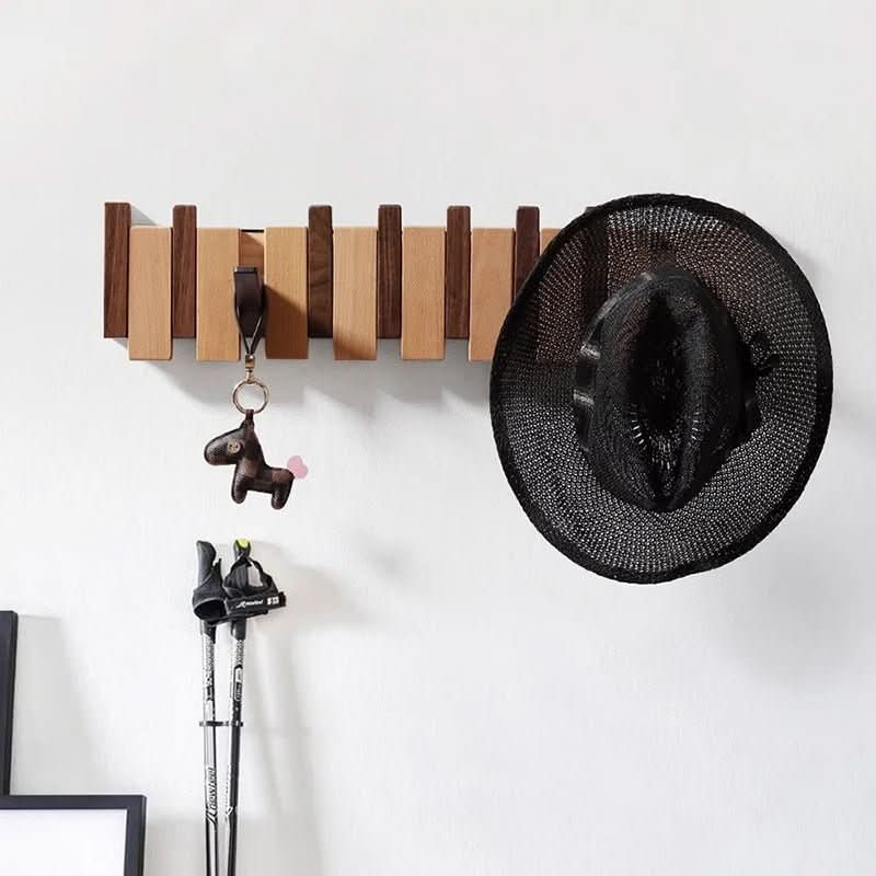 Wall Hook in Piano Design | Handmade Wood | Natural Finish