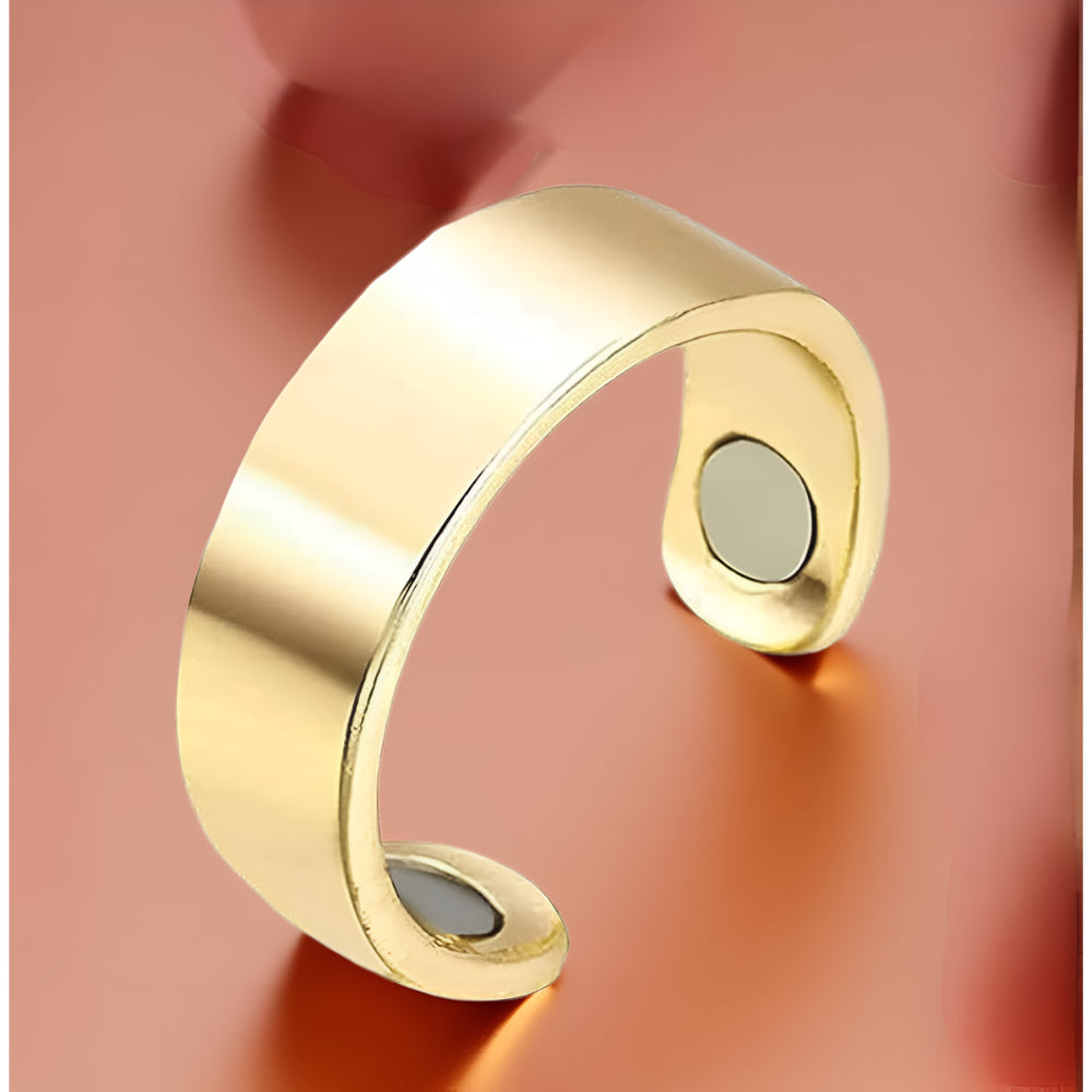 Adjustable Magnetic Metal Ring for Lymphatic Drainage Therapy