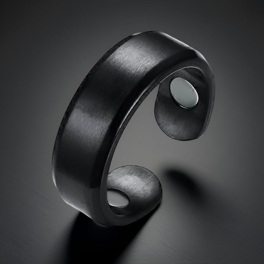 Adjustable Magnetic Metal Ring for Lymphatic Drainage Therapy