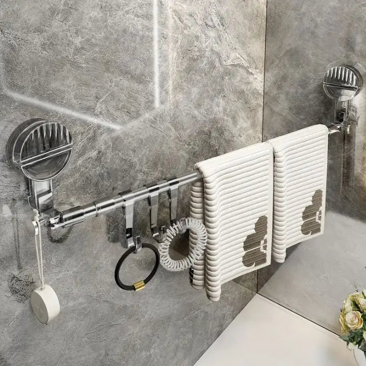 Easy-to-Install Suction Cup Towel Holder – No Drilling Required