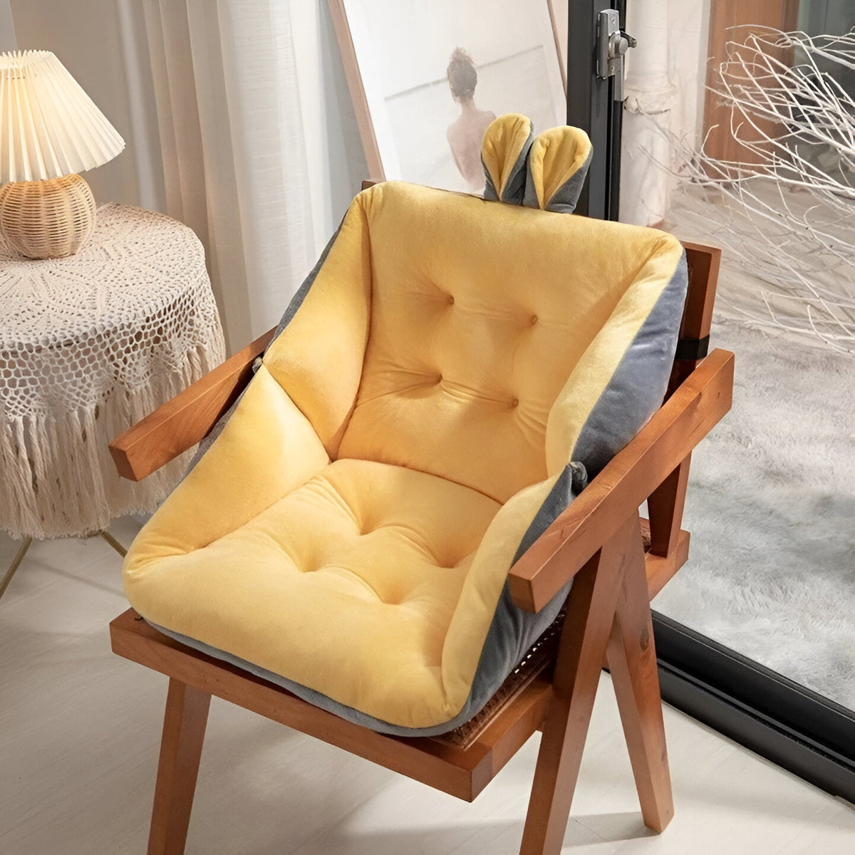 Comfortable Sitting Cushion for Office, Home, and Car - Alleviates Back Pain and Supports Tailbone