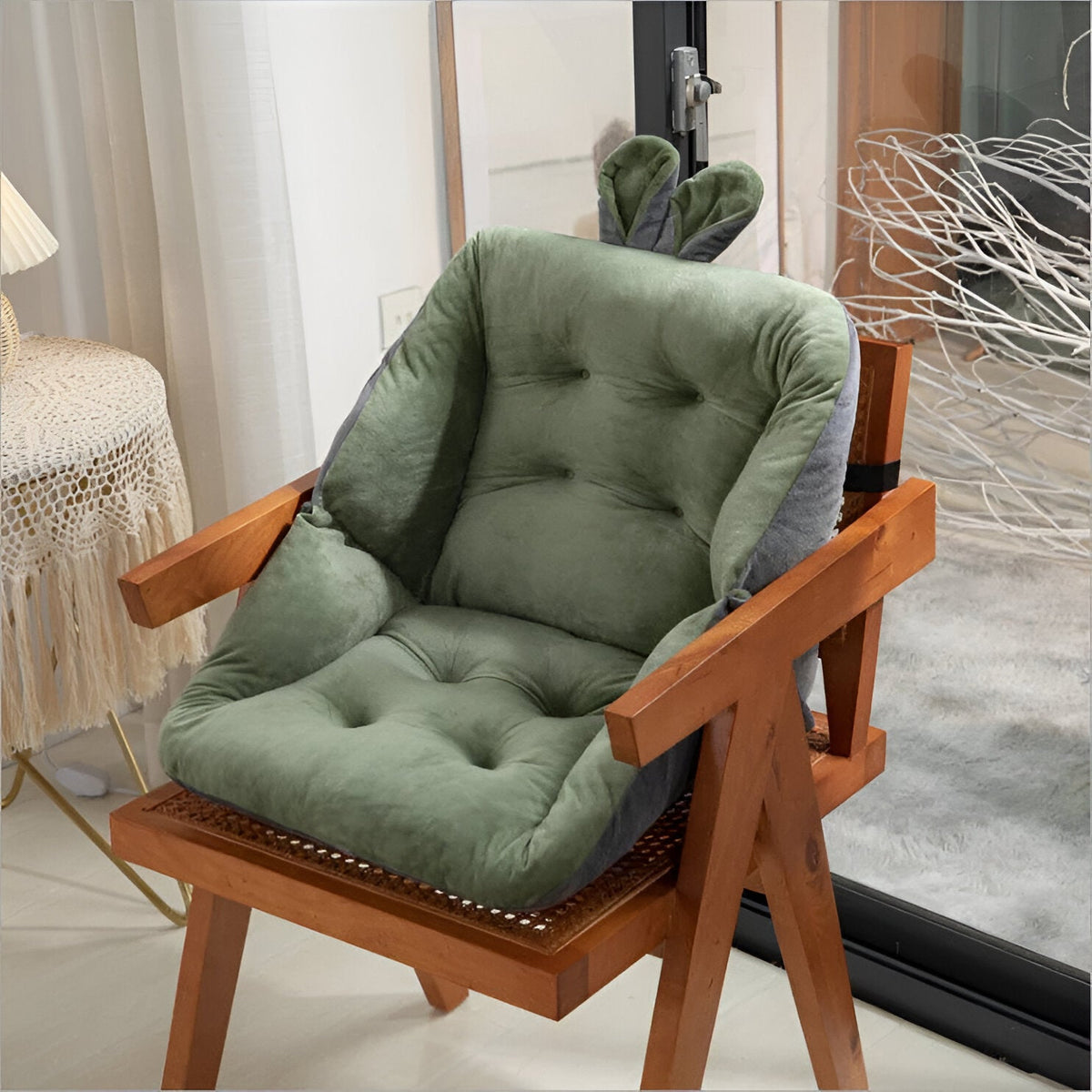 Comfortable Sitting Cushion for Office, Home, and Car - Alleviates Back Pain and Supports Tailbone