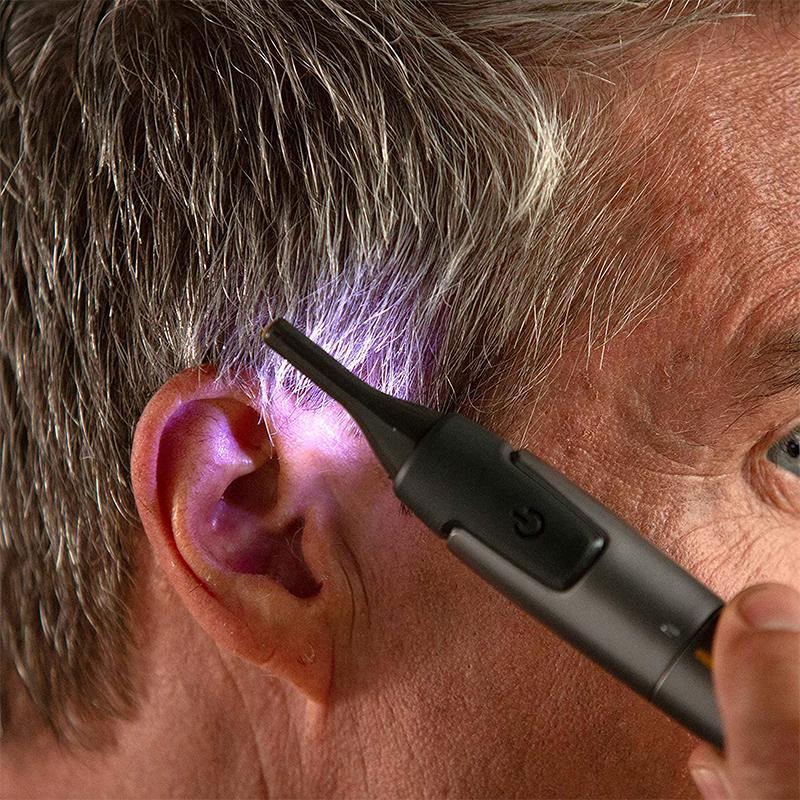 Precision Trimmer | Titanium Coated Stainless Steel Blade with LED Light | Ultra Lightweight