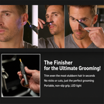 Precision Trimmer | Titanium Coated Stainless Steel Blade with LED Light | Ultra Lightweight